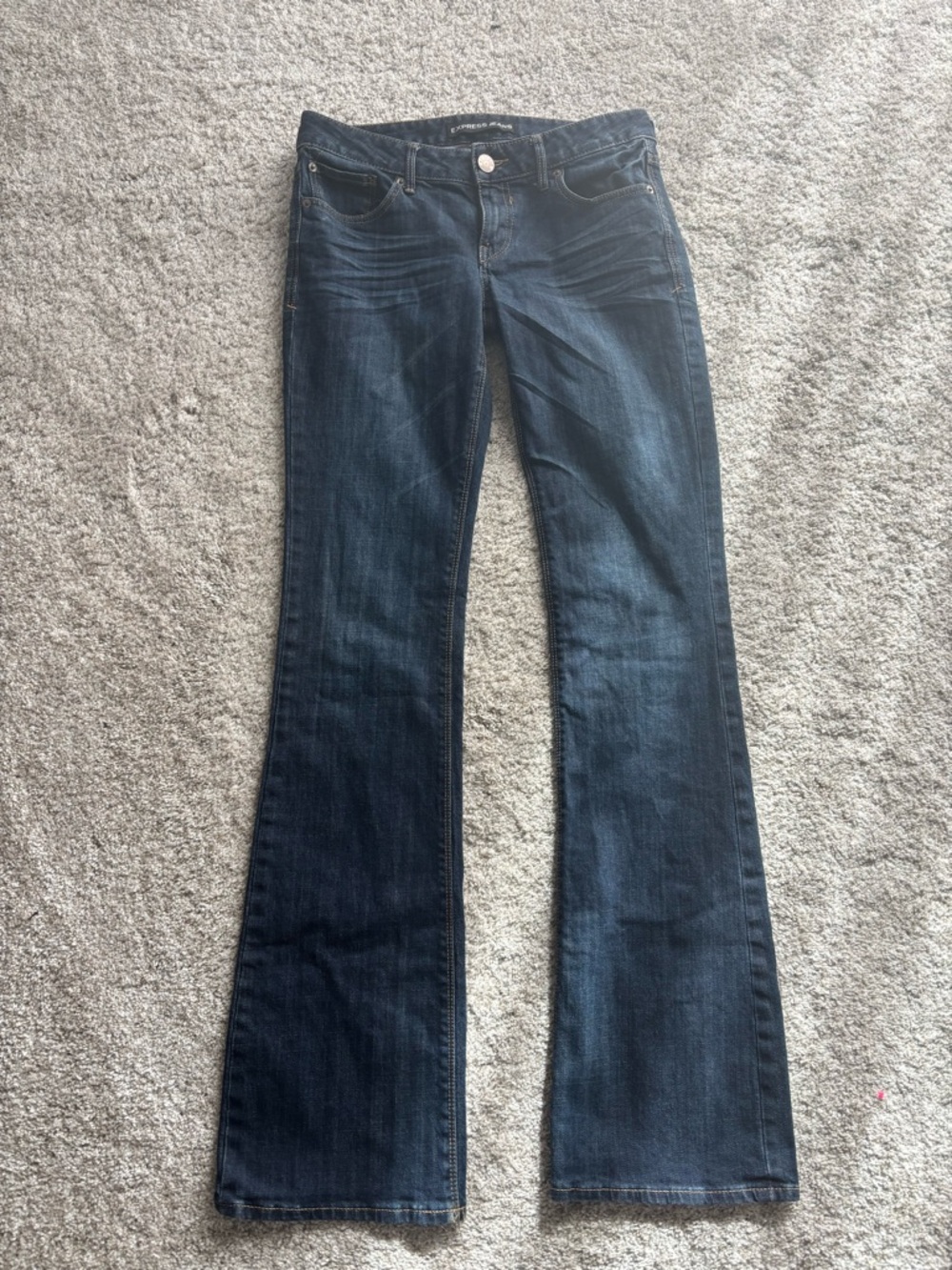 Express Stella Lowrise Dark Blue bootcut Jeans